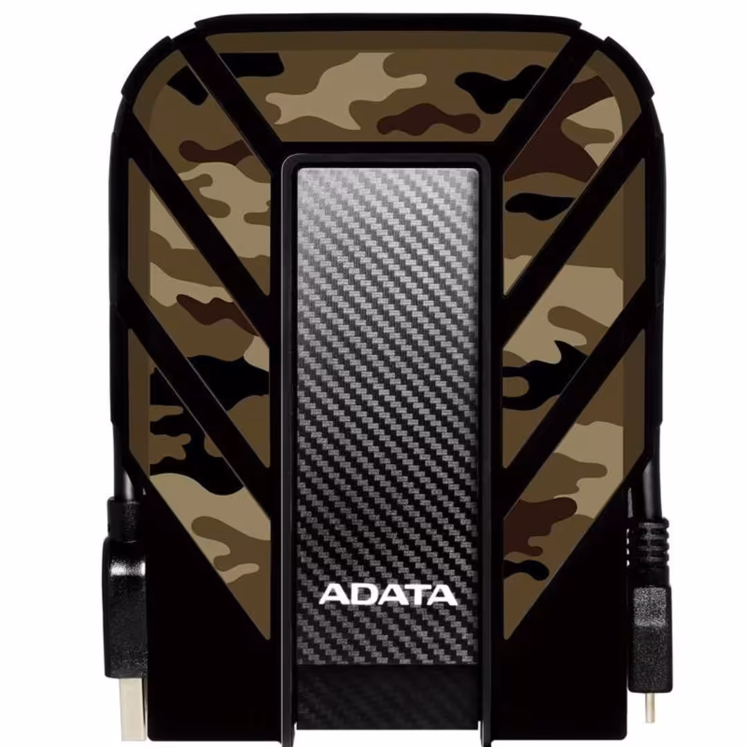 هارد اکسترنال 2 ترابایت ADATA ارتشی پلمپ با3سال گارانتی تعویض و 2سال بازیابی اطلاعات رایگان