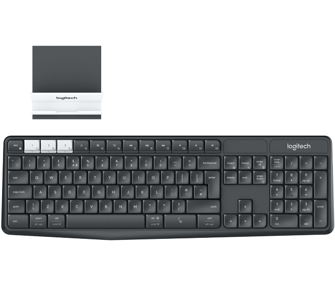 کیبورد لاجیتک مدل K375s MULTI-DEVICE به همراه پایه نگهدارنده گوشی موبایل و تبلت