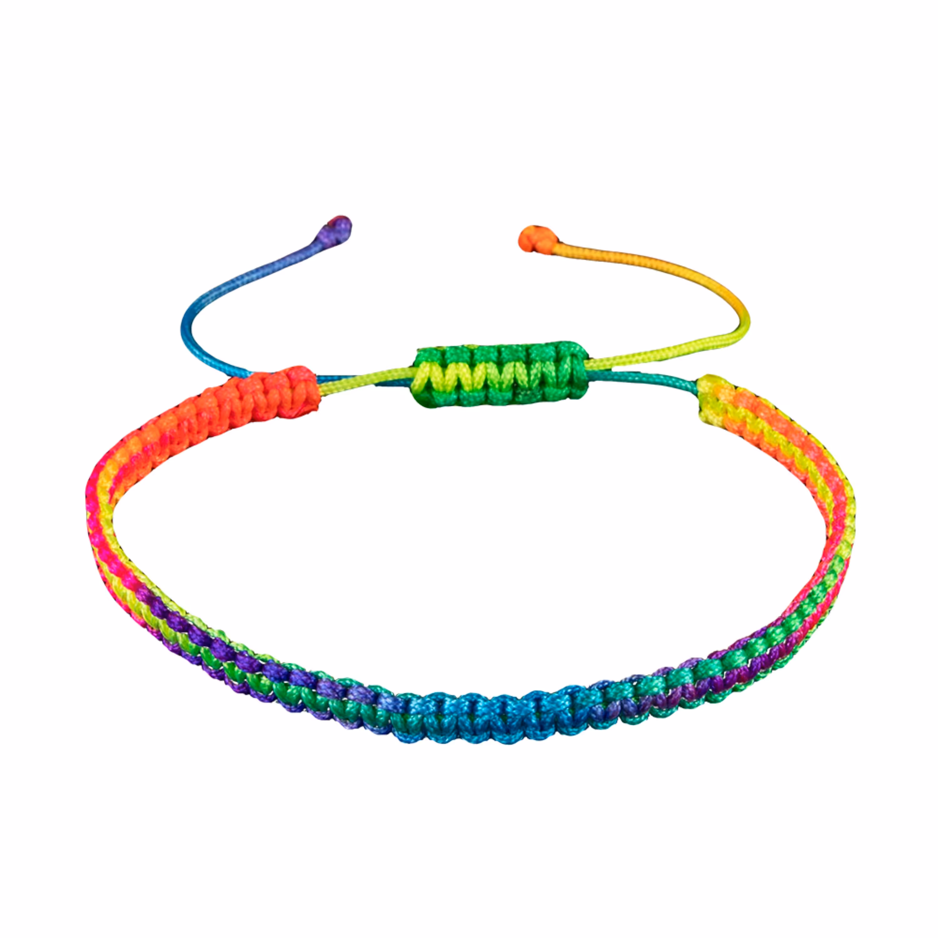 دستبند بافت رنگین کمان