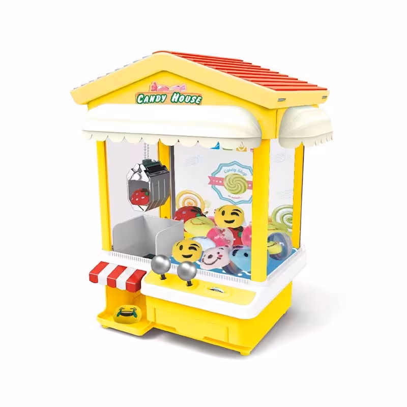 اسباب بازی دستگاه شانسی شهربازی کندی کچر رنگ زرد کد JS1727