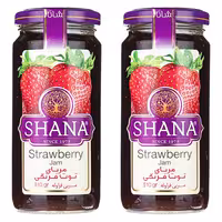 مربا توت فرنگی شانا - 310 گرم بسته  2عددی