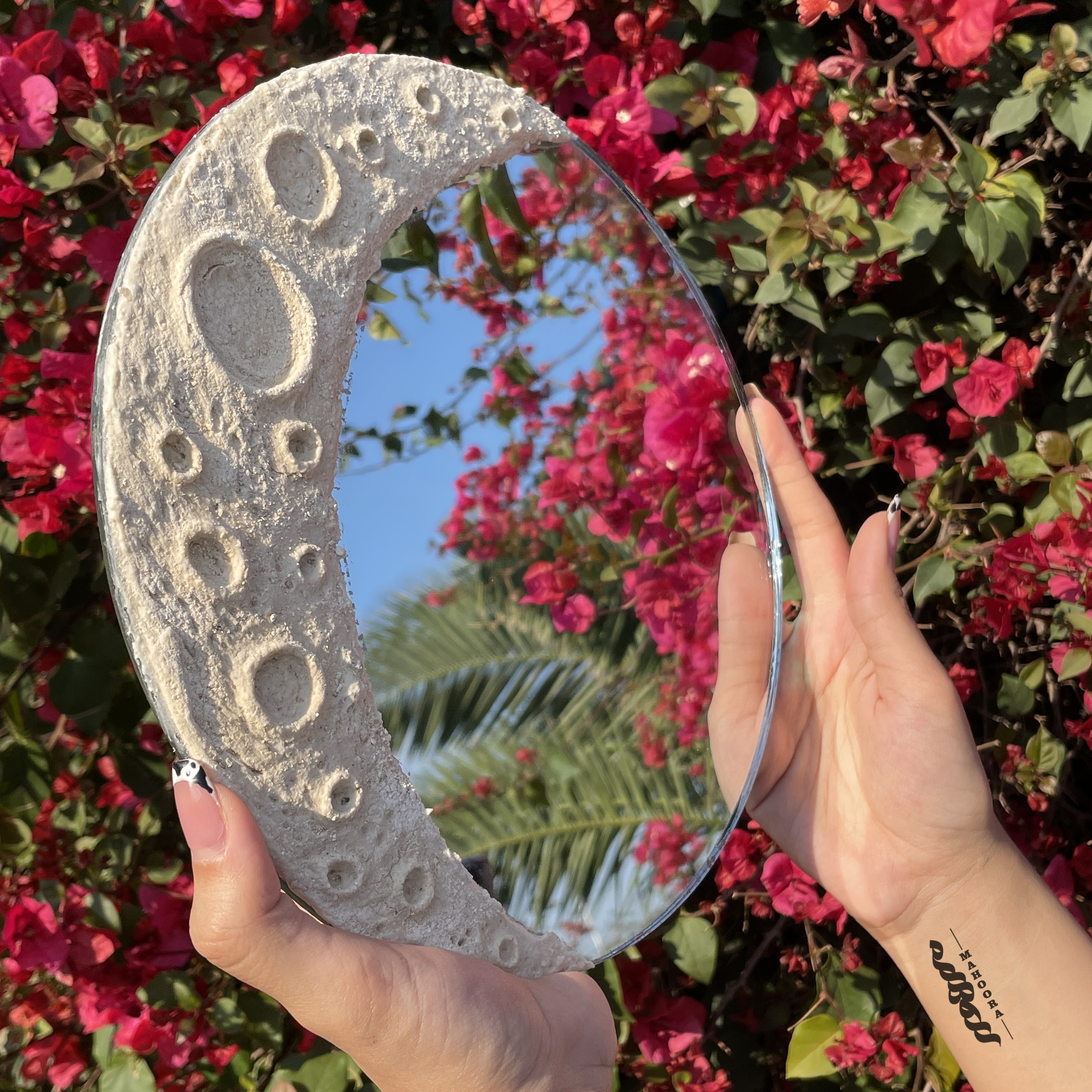آینه ماه شنی سایز 30 cm