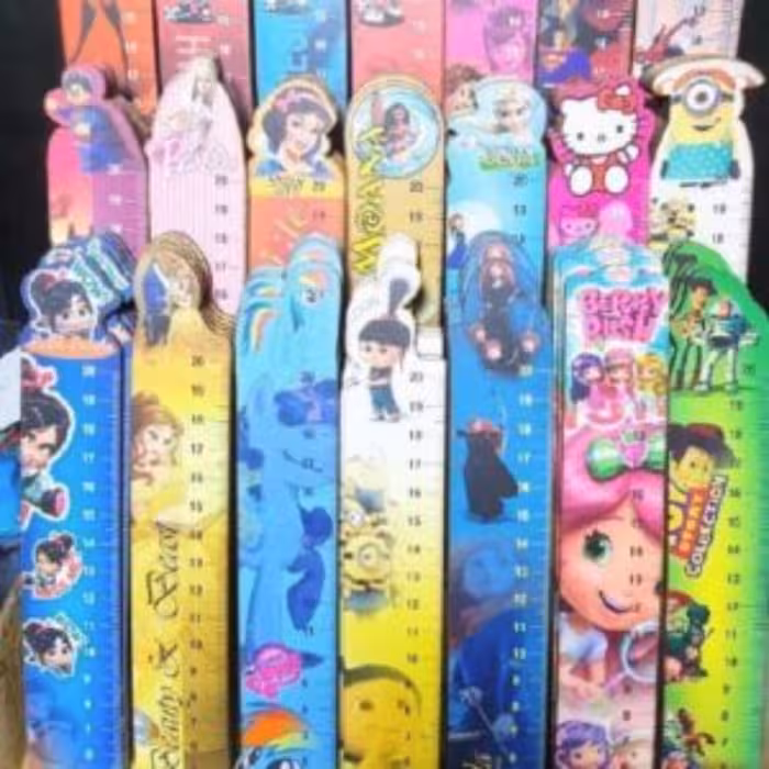 خط کش چوبی شخصیت کارتنی شیک و جذاب