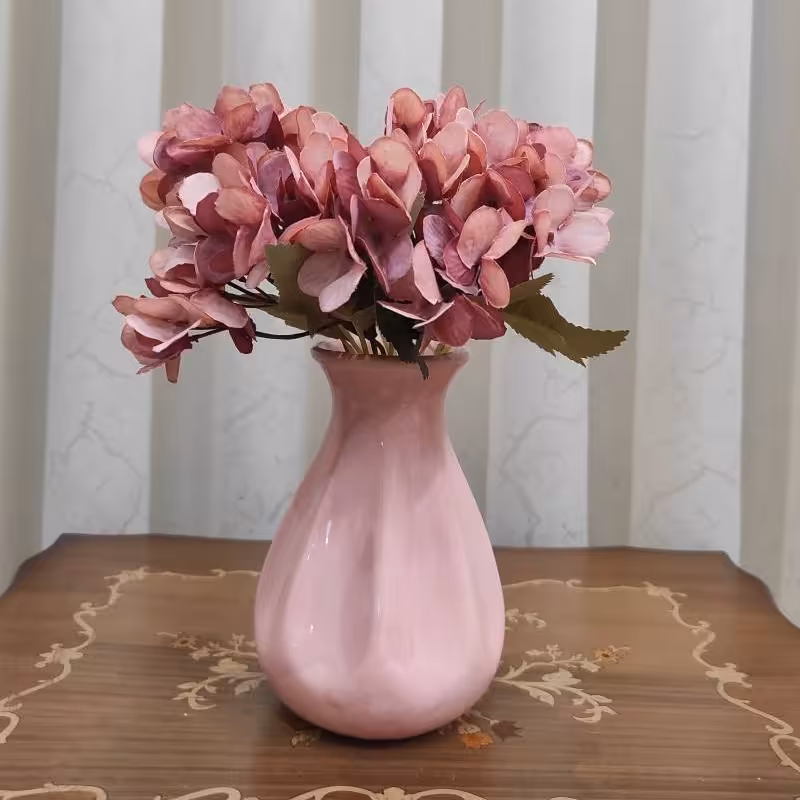 گل مصنوعی هورتانسیا، بوته ای، در 6 رنگ زیبا