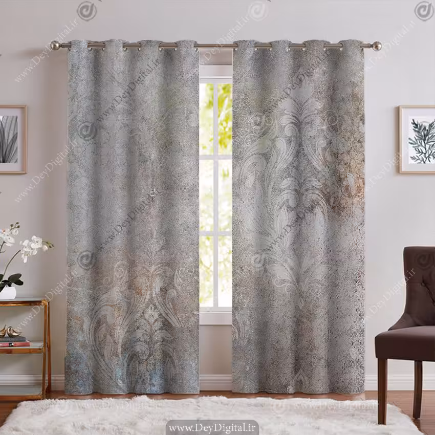 پرده شیک و لاکچری طرح پتینه PK-6105