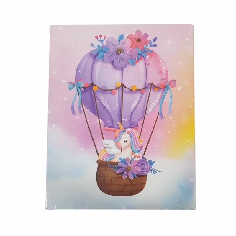 دفتر کلاسوری طرح بالن و یونیکورن