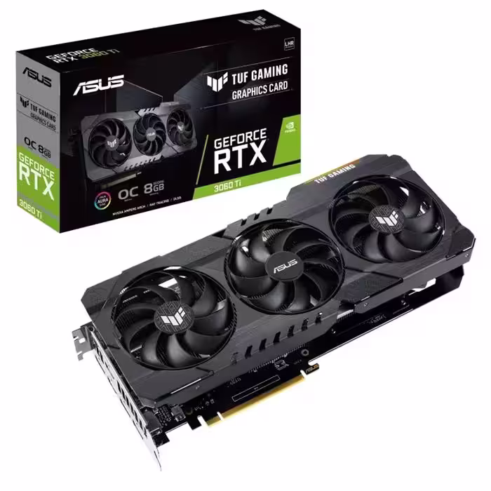 کارت گرافیک ایسوس TUF GAMING GeForce RTX 3060TI O8G LHR