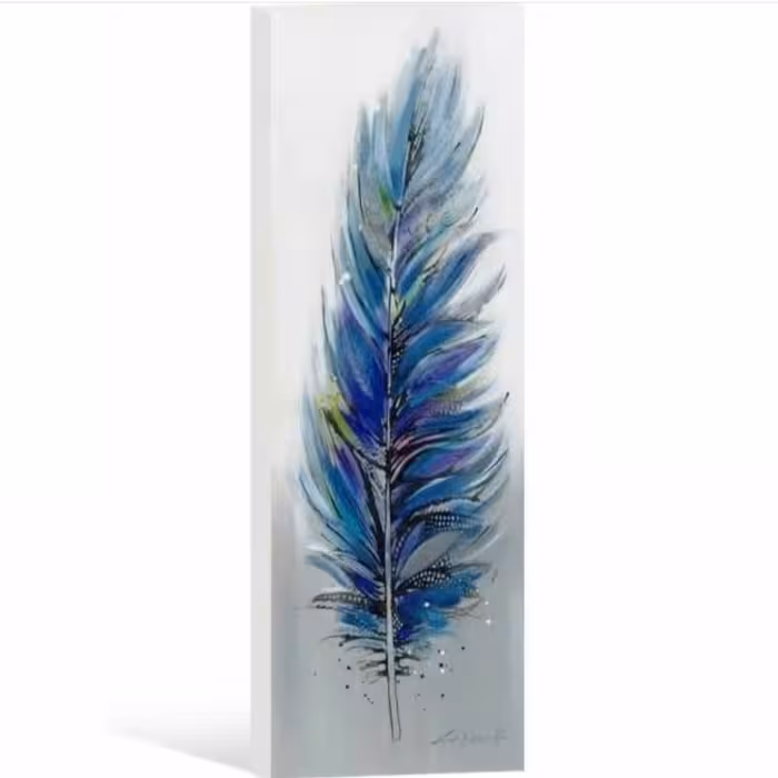 تابلو نقاشی  مدل پر آبی 