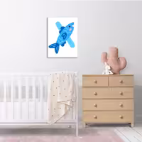 تابلو شاسی اتاق کودک طرح X در سایز 9 در 12 سانتیمتر