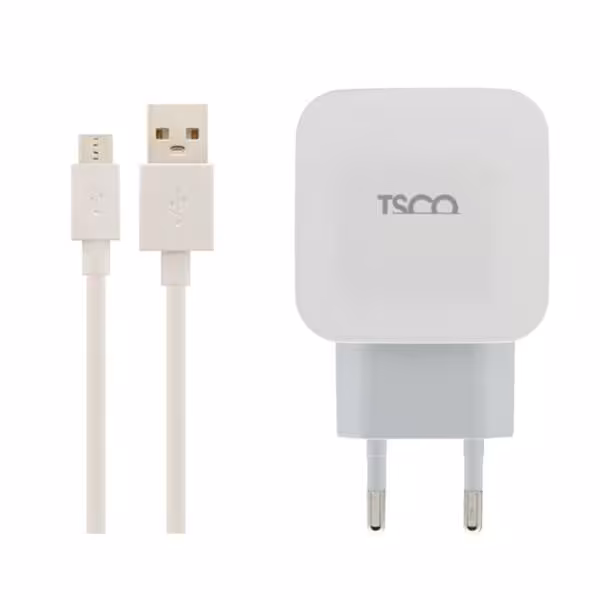 شارژر دیواری تسکو مدل TTC 56 به همراه با کابل microUSB