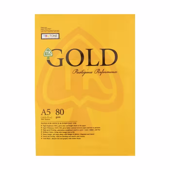 کاغذ a5 گلد 500 عددی