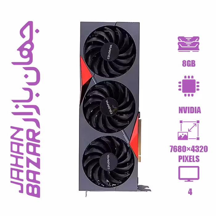کارت گرافیک استوک 3070 Ti colorful Battle AXE
