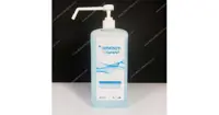 محلول ضدعفونی کننده  دست الکلی درموسپت پلاس یک لیتری رضاراد Rezarad Dermosept Plus 1Liter  - بهمراه پمپ دوشی پاششی وارداتی - کد 429