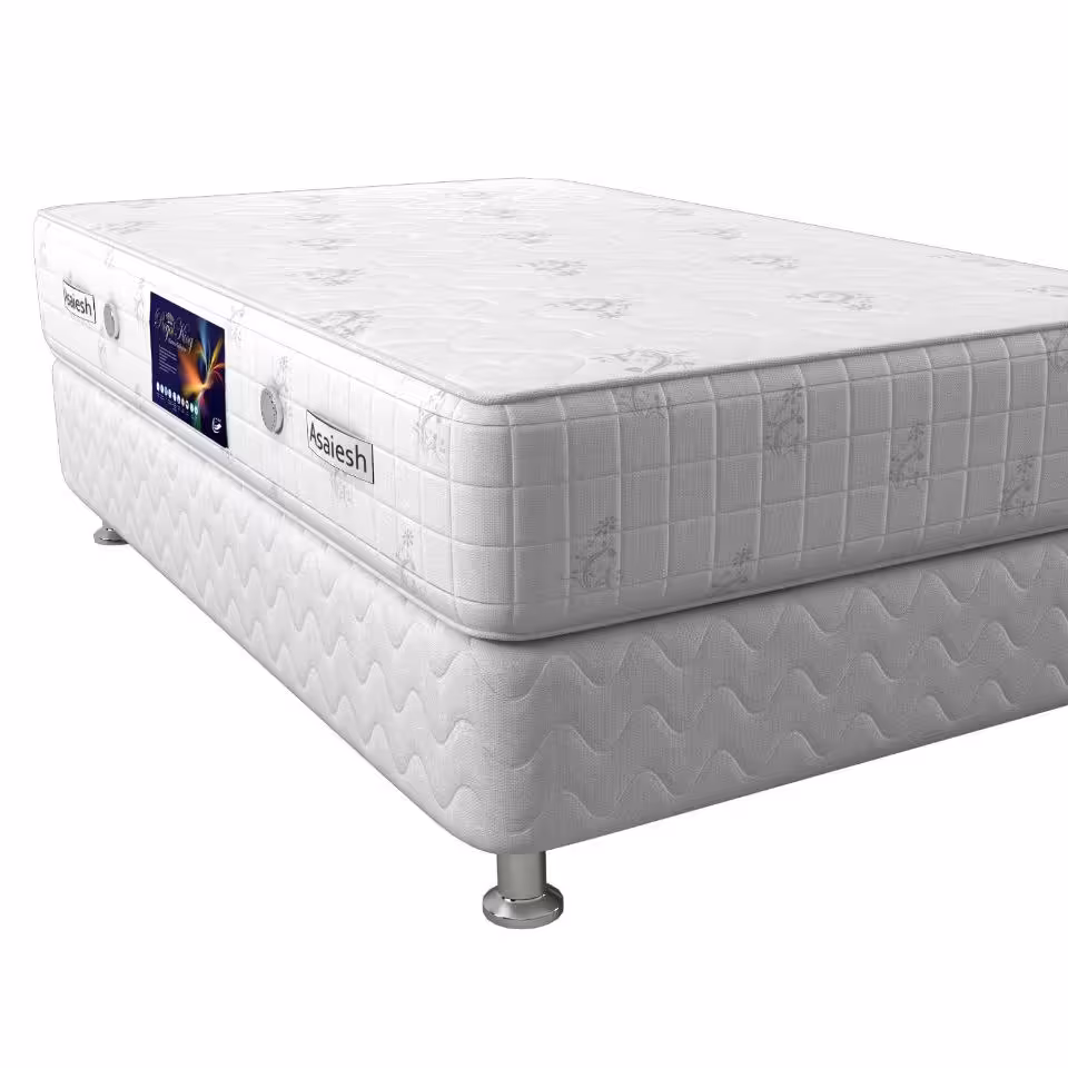 تخت خواب به همراه تشک یک نفره کد BH802 سایز 200 در 120 سانتی متر