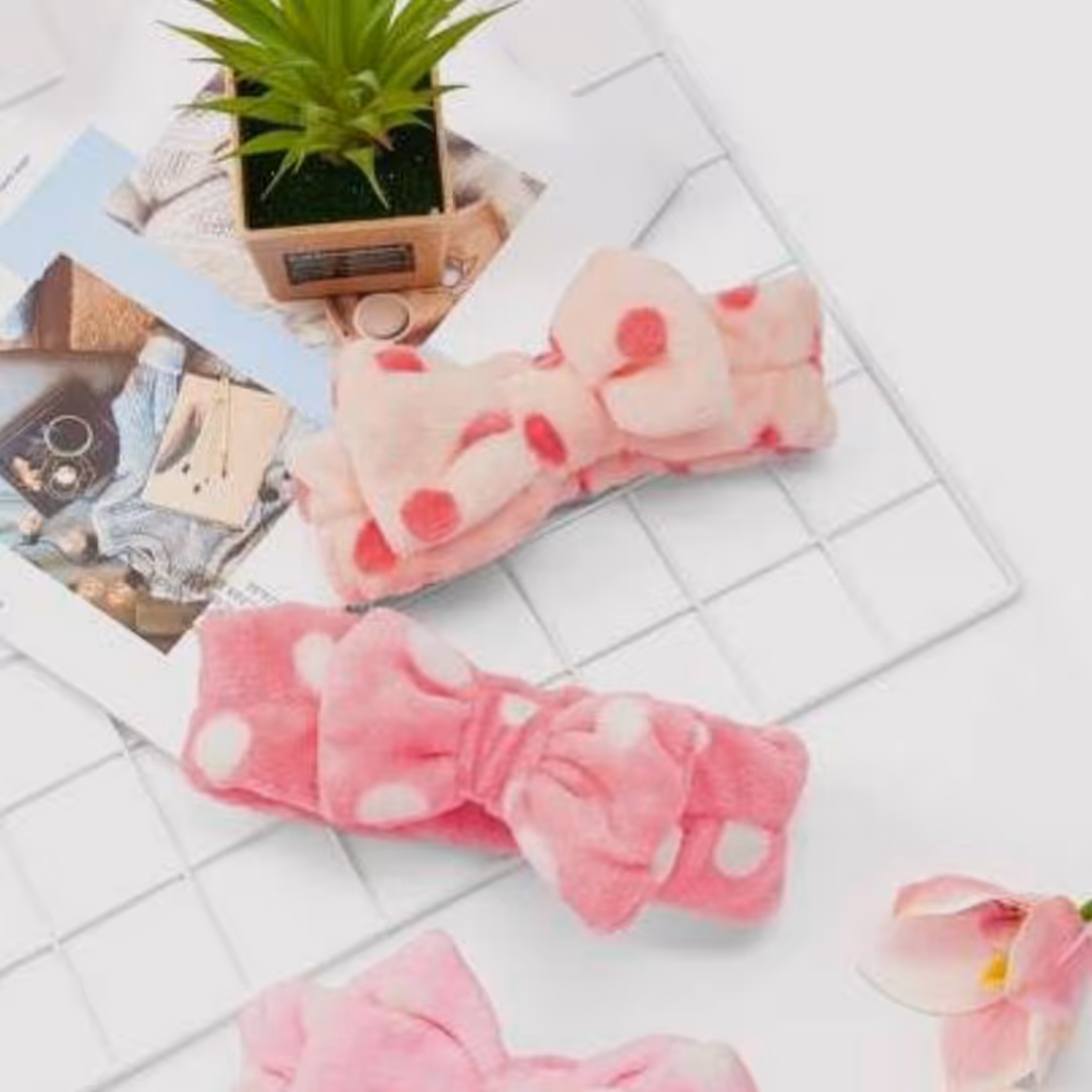 هدبند حوله ای پاپییونی توپ توپی