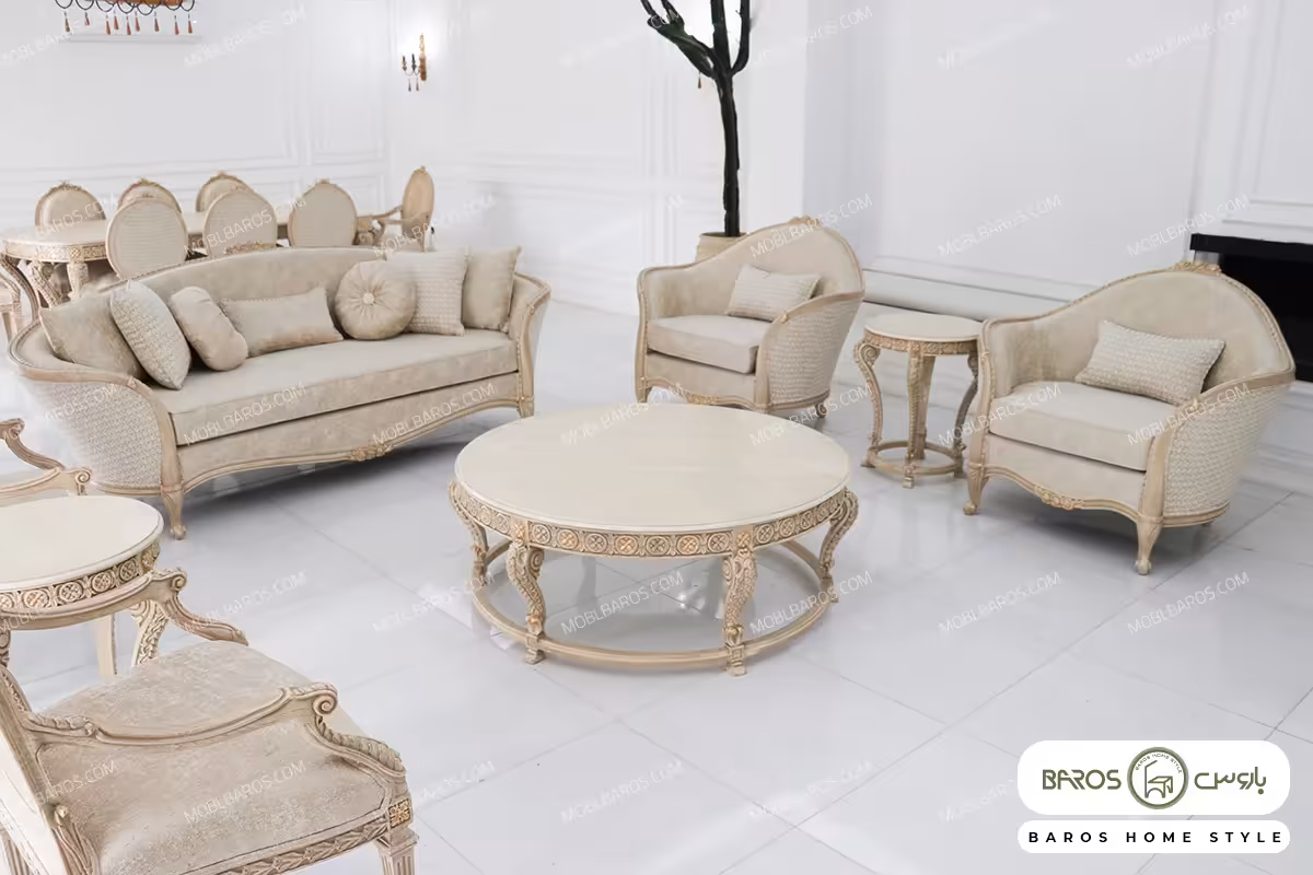 ست مبلمان 7 نفره لورنزو و تک نفره الینا