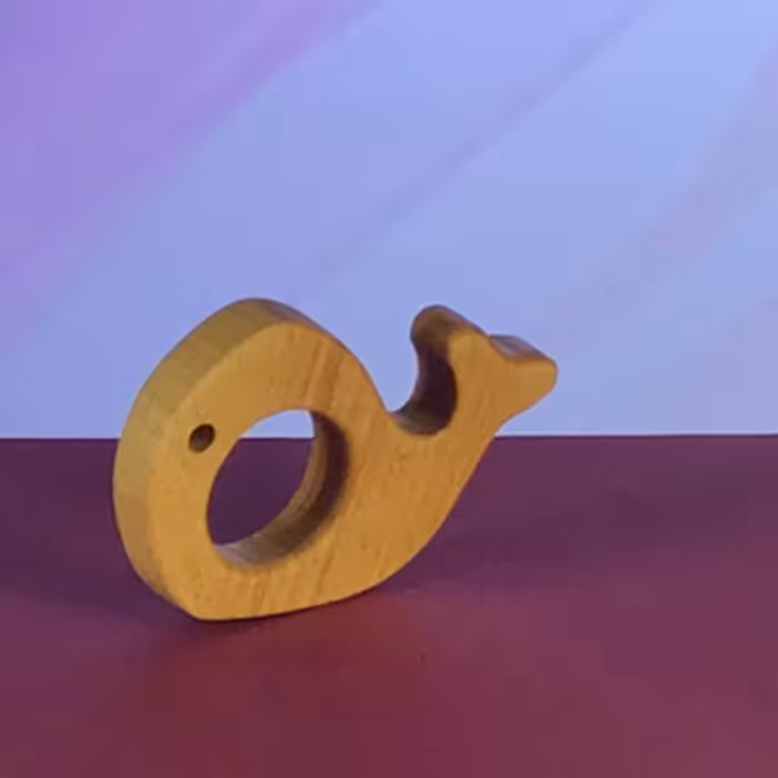 عروسک- دندونی و نیش کش کاملا ارگانیک مدل نهنگ