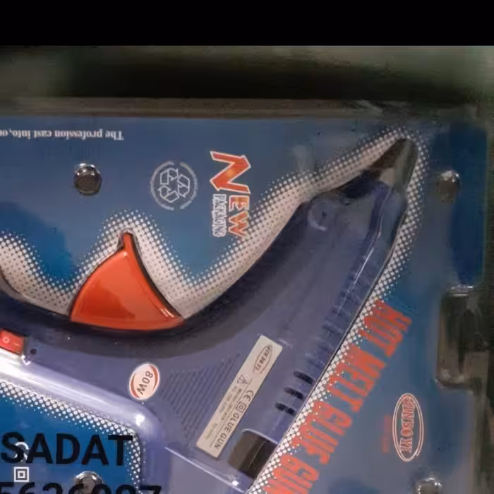 دستگاه چسب تفنگی حرارتی کوچک تایوانی درجه یک با دکمه قطع و وصل 