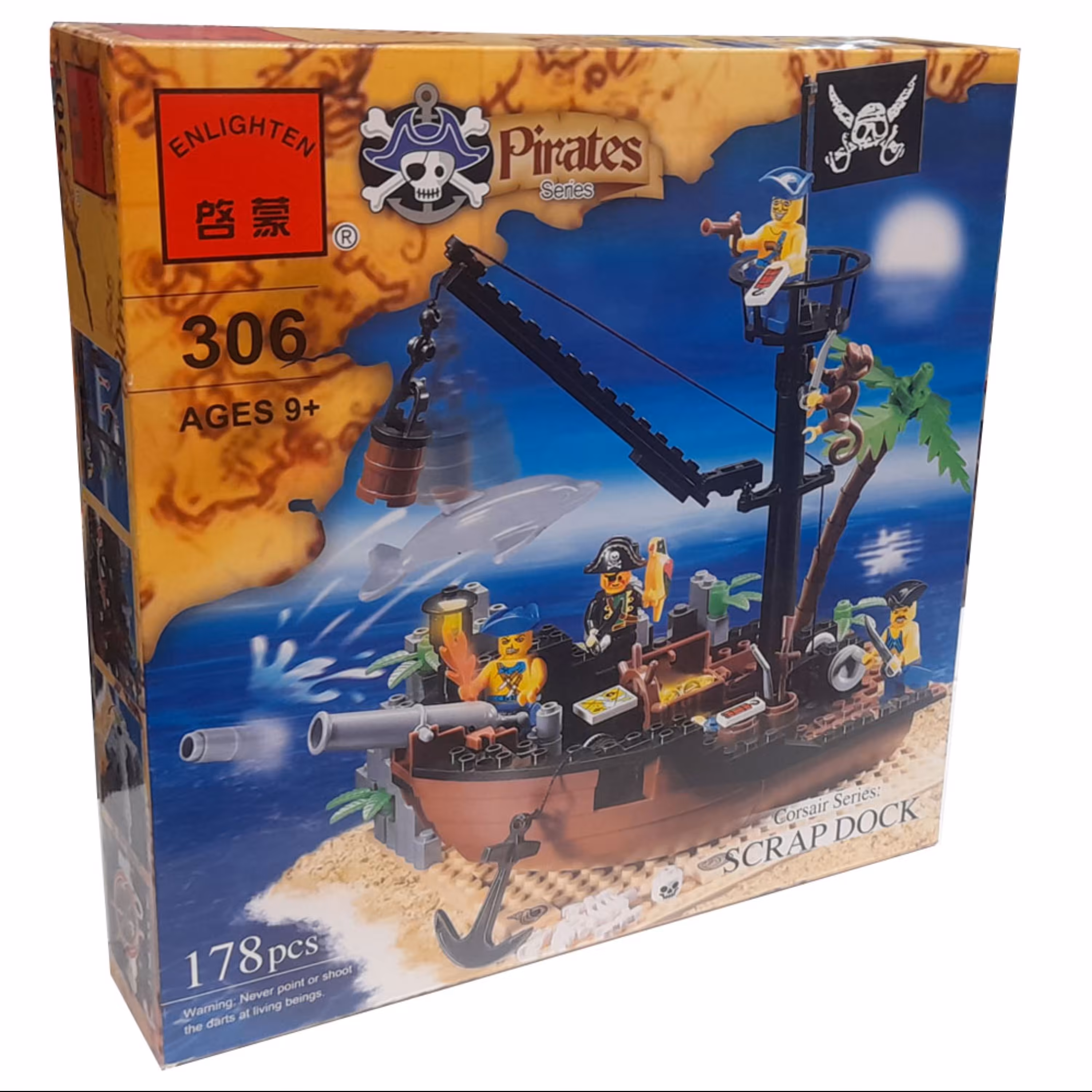 لگو  انلایتن مدل کشتی دزدان دریایی کد 306