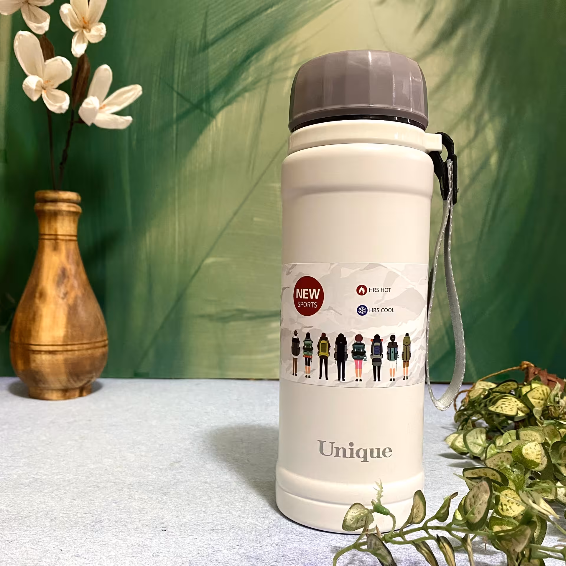 فلاسک استیل مدل یونیک گنجایش 650 میلی لیتر رنگ سفید کد1