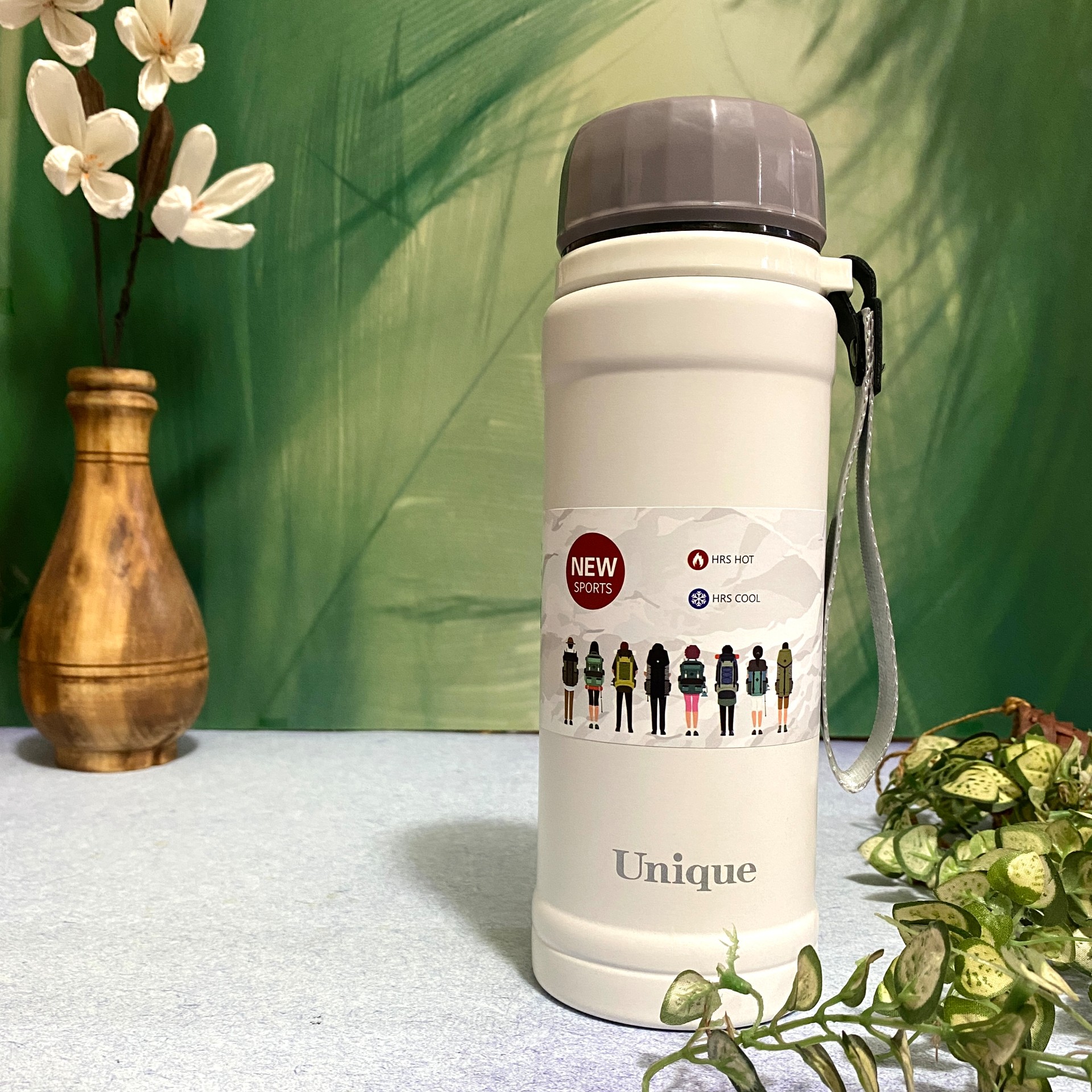 فلاسک استیل مدل یونیک گنجایش 650 میلی لیتر رنگ سفید کد1