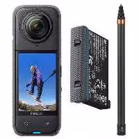 دوربین فیلم برداری ورزشی اینستا 360 مدل X4 به همراه مونوپاد 3 متری و باتری اضافه - کالاوما