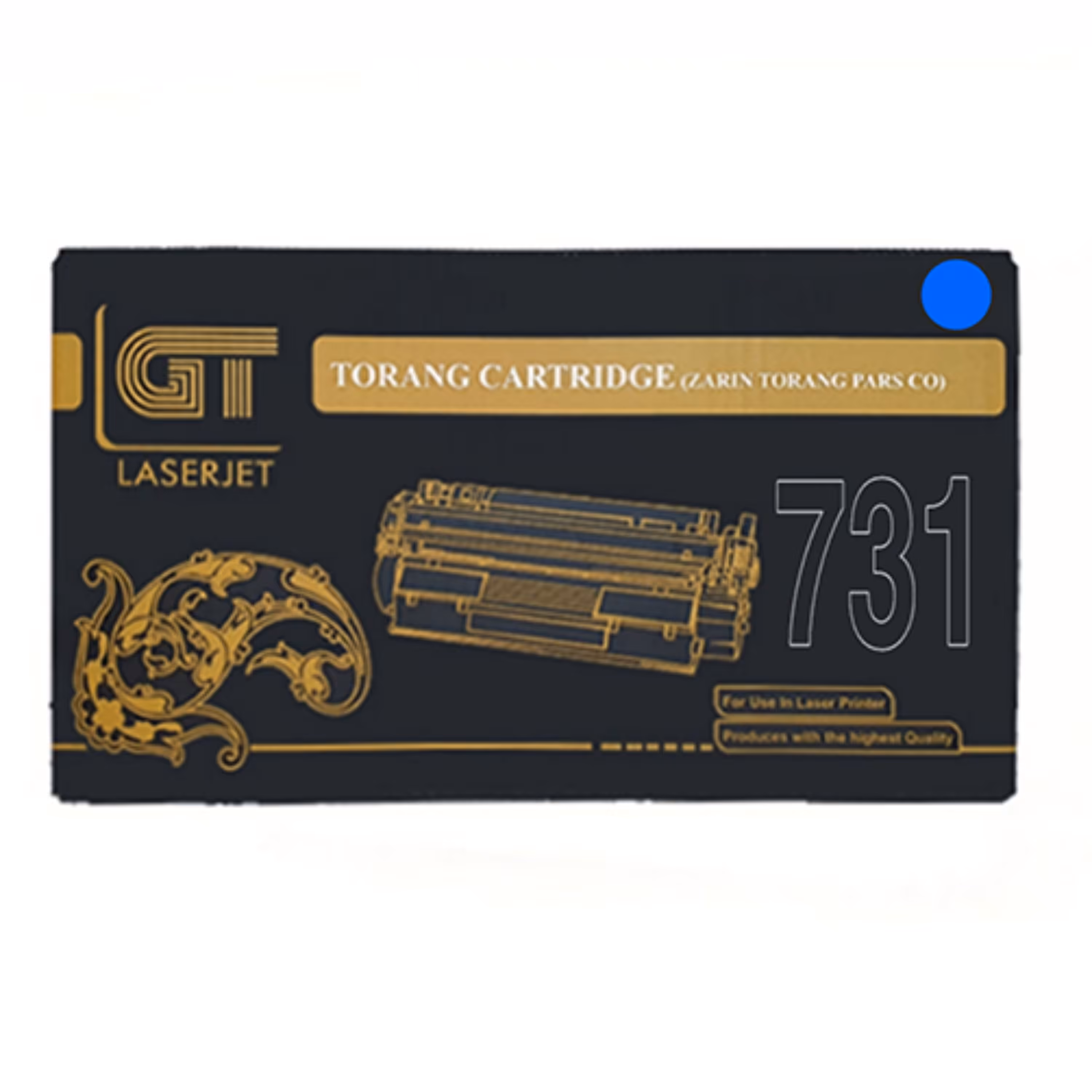 کارتریج تونر لیزری آبی جی تی GT 731(با ضمانت و گارانتی)