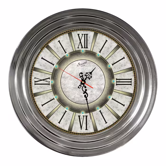 ساعت دیواری رینگ فلز پله ای سایز 20 سانت 