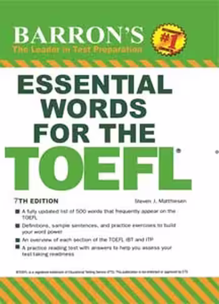 کتاب لغات ضروری تافلEssential words for the toefl 7th
