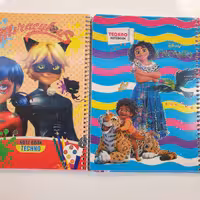 دفتر  فنری 50 برگ فانتزی تک فنر برند تکنو