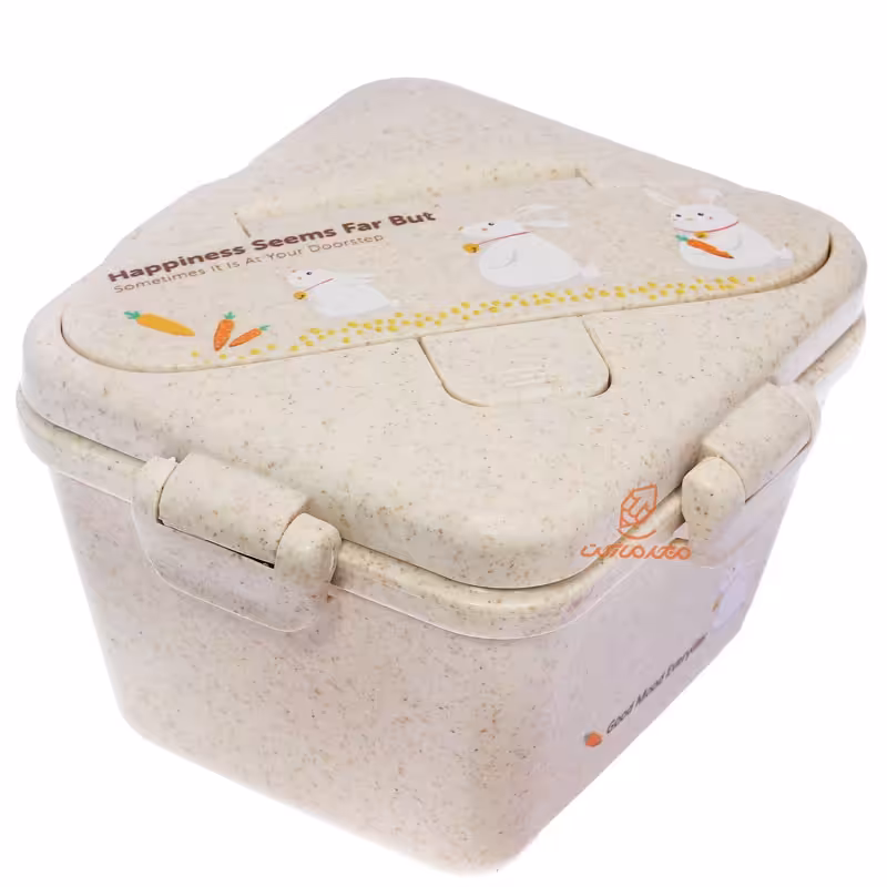 ظرف غذا یک طبقه گیاهی B528 کرم