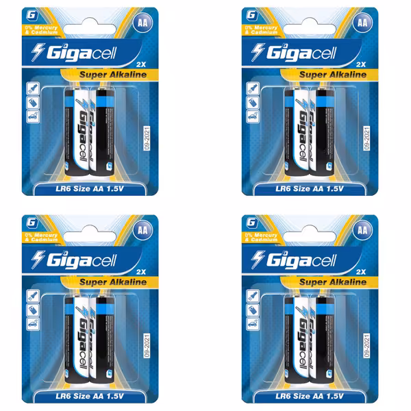 باتری قلمی گیگاسل مدل Super Alkaline بسته 8عددی
