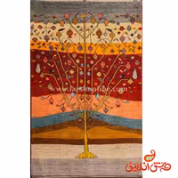 گبه دستباف کد 50124 طرح درخت بهشتی