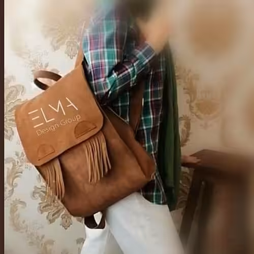 کوله پشتی سرخپوستی چرم طبیعی کاملا دستدوز و جادار 