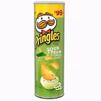 چیپس پرینگلز با طعم خامه ترش و پیاز 165 گرمی