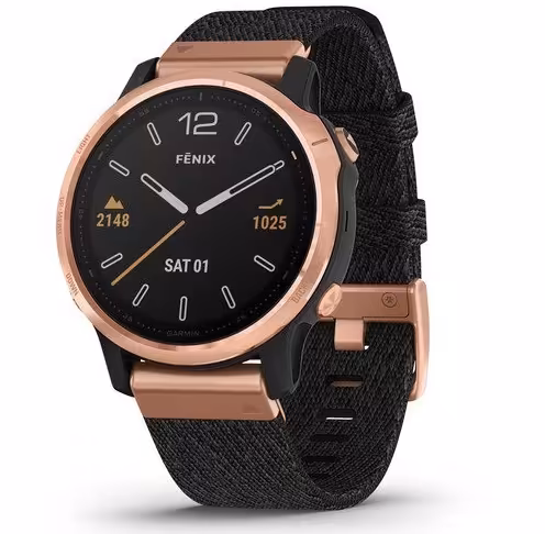 ساعت و جی پی اس ورزشی گارمین مدل Fenix 6S Pro Sapphire Edition Rose Gold