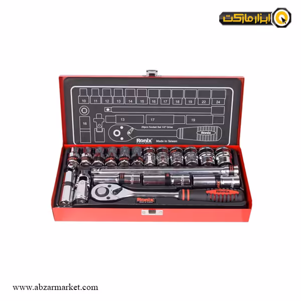 جعبه بکس رونیکس 20 پارچه 1/2 اینچ مدل RH-2620