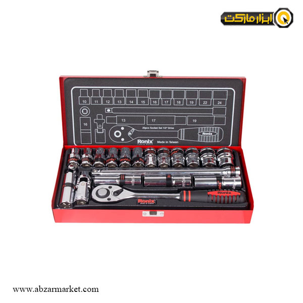 جعبه بکس رونیکس 20 پارچه 1/2 اینچ مدل RH-2620