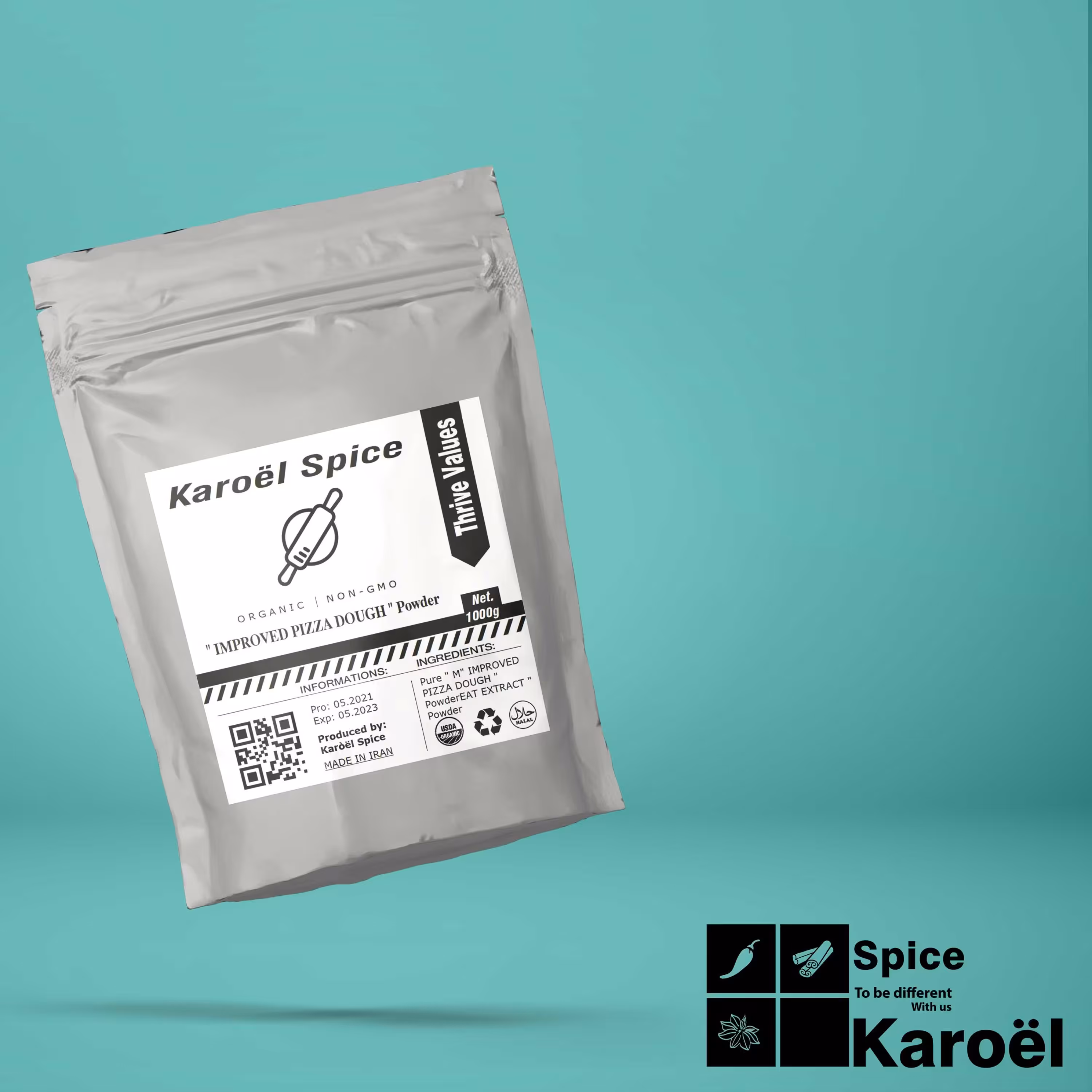 بهبوددهنده آرد500گرم(کاروئل اسپایس)