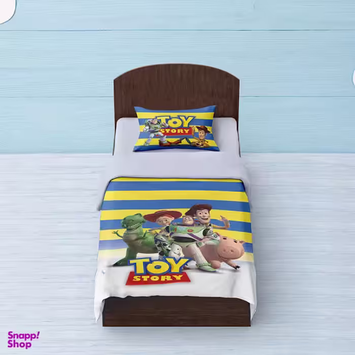 سرویس ملحفه شمسه نگار مدل BK689 Toy Story یک نفره 3 تکه