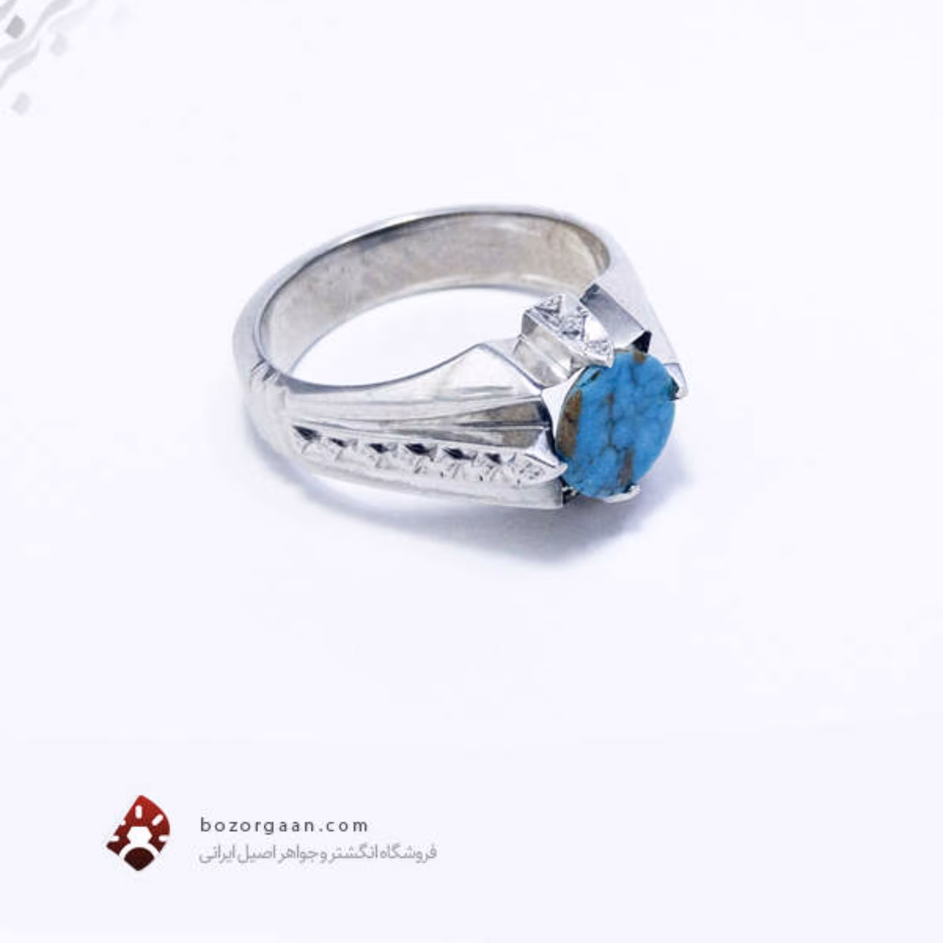 انگشتر فیروزه نیشابوری اصل مدل تلفیقی