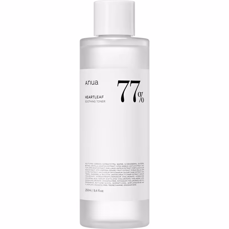تونر تسکین دهنده و آبرسان آنوا 77% اصلی Anua Heartleaf 77% Soothing Toner