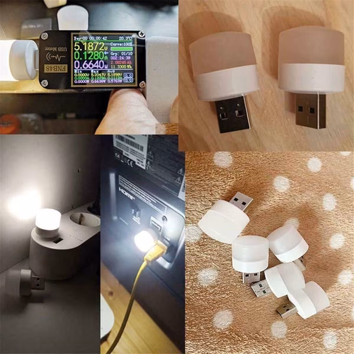 لامپ usb led کم مصرف و پرنور سبک و کم جا