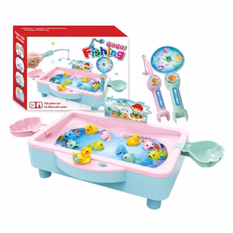 اسباب بازی ماهیگیری با حوضچه صورتی کد 381