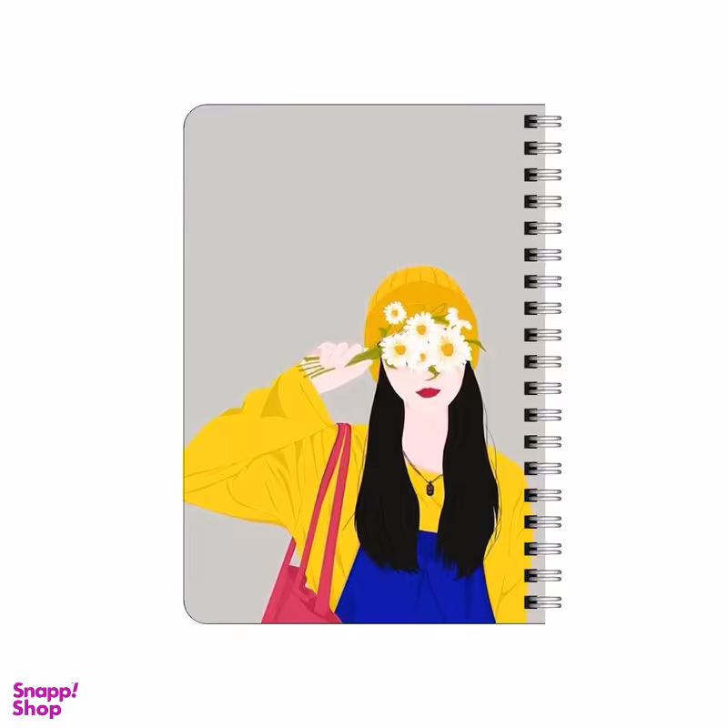 دفترچه یادداشت بامبیلیپ مدل چوبی طرح گل بابونه کد 0206926