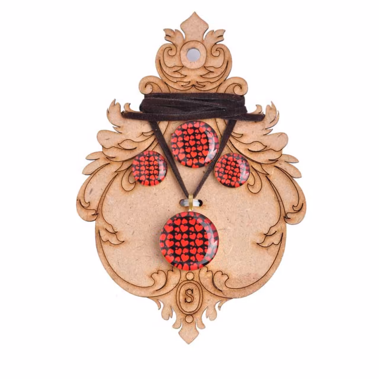 نیم ست زنانه مدل قلب