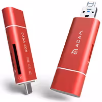 کارت خوان USB-C آدام المنتس ADAM ELEMENTS مدل CASA C05 قرمز - Hiapple.ir