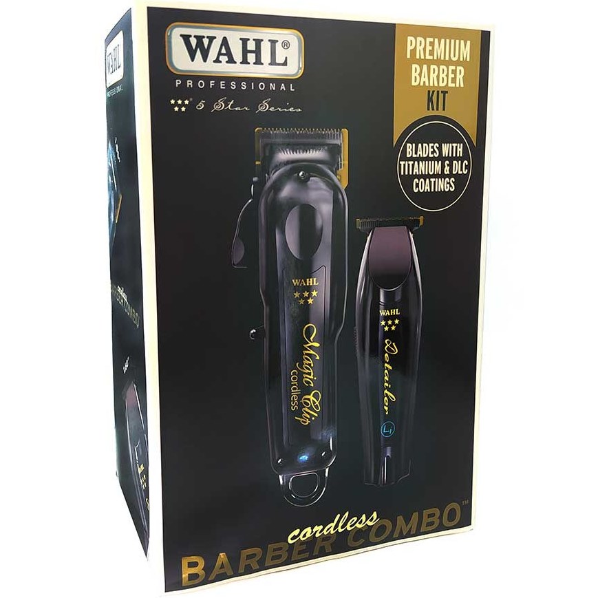 ست ماشين اصلاح وال باربر کمبو شارژي (اصل)Wahl Barber Combo Magic Clip and Li Detailer Cordless original