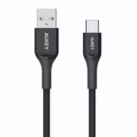 کابل 2 متری Type-C آکی CB-AC2 Black