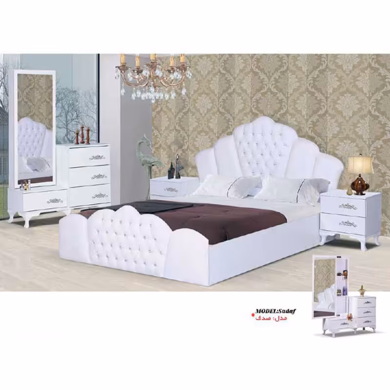 سرویس خواب چستر دو نفره مدل صدف